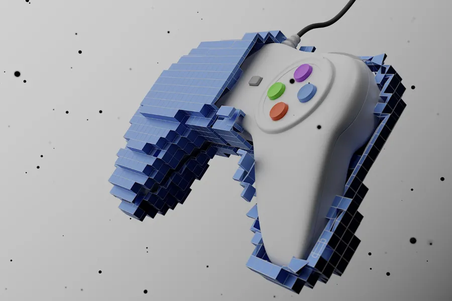 Nostalgia gamer: controle ícone dos videogames dos anos 90.