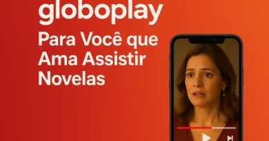 logo Globoplay, celular com novela, "Para Você que Ama Assistir Novelas"
