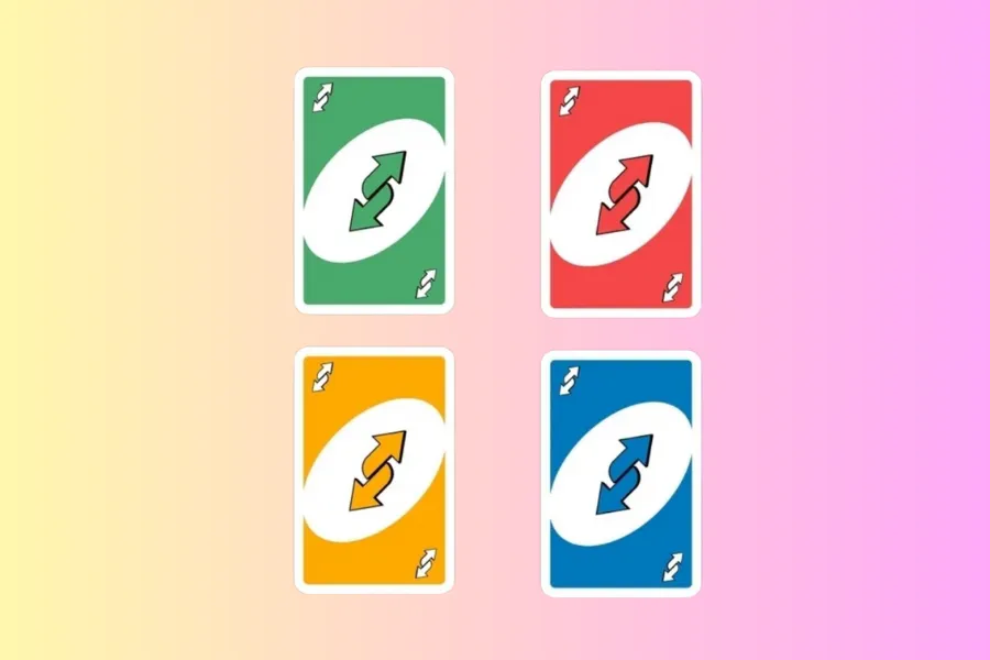 Carta reverter do jogo UNO