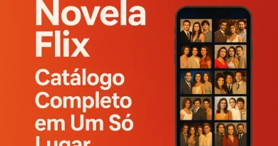 aplicativo Novela Flix com catálogo completo de novelas em celular