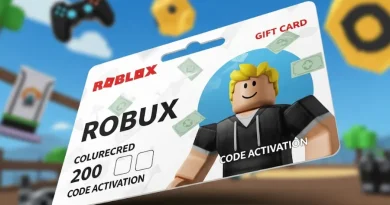 cartão presente Robux, gift card Roblox, código de ativação de Robux