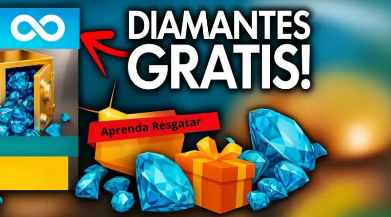 diamantes grátis, como resgatar, cofre de diamantes, Free Fire