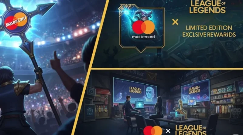 logo Mastercard, League of Legends eSports, recompensas exclusivas LOL