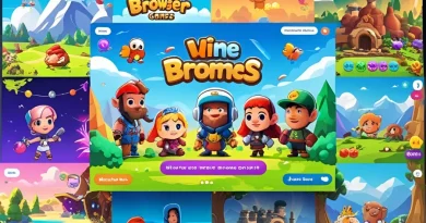 Coleção de jogos de navegador com destaque para o game "Mine Bromes"
