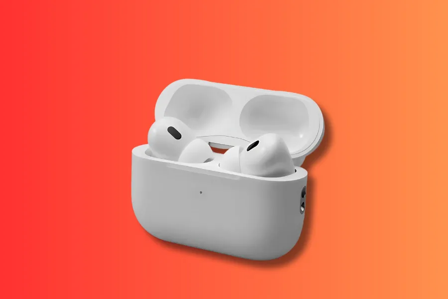Descubra a conveniência e a alta performance dos fones de ouvido earbuds sem fio. Esta imagem minimalista destaca um earbud branco, elegante e moderno, sobre um fundo gradiente vibrante. Perfeito para quem busca portabilidade, conforto e qualidade de som para ouvir música, podcasts ou fazer chamadas em movimento, o PRO5 é o acessório ideal para o seu dia a dia conectado.