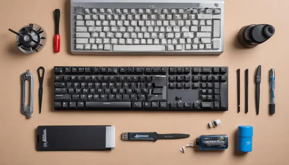 Cuidados e manutenção do teclado mecanico