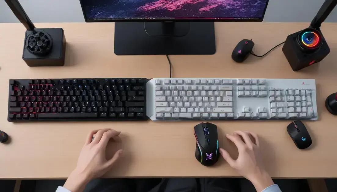 Teclado mecanico para jogos vs. trabalho