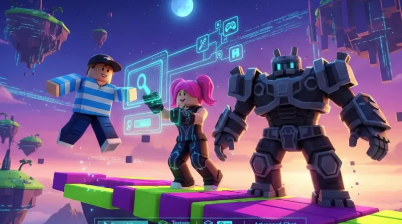 Melhores Extensões Roblox: Personagens Roblox com extensões de Speed Boost e Advanced Chat para melhorar a experiência no jogo.