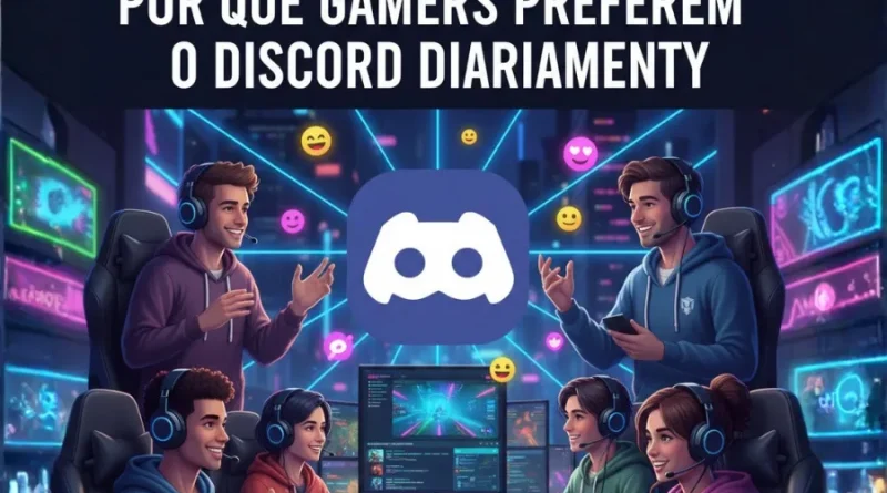Gamers preferem Discord: comunicação, comunidade e jogos online. A melhor plataforma para gamers usarem diariamente.