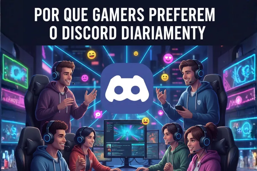 Gamers preferem Discord: comunicação, comunidade e jogos online. A melhor plataforma para gamers usarem diariamente.