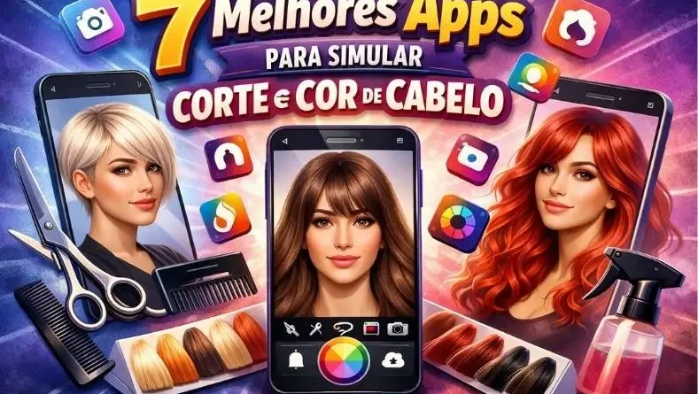 Apps para simular corte e cor de cabelo no celular com diferentes estilos