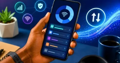 Aplicativos para monitorar consumo de internet móvel com controle de dados no celular e painel de uso em destaque