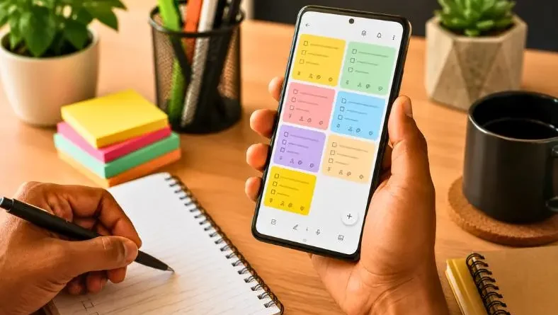Listas inteligentes no Google Keep para organizar tarefas no celular com notas coloridas e checklist produtivo
