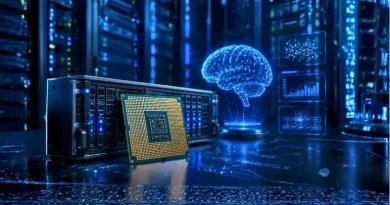 Processador servidor para IA com hardware de alto desempenho e data center.