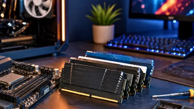Memórias RAM para computador representando quanto de RAM realmente vale a pena.